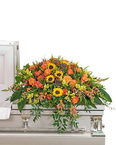 Sunset Reflections Casket Spray
