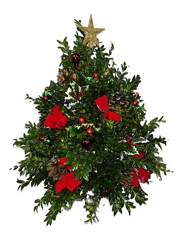 Adorned Boxwood Tree