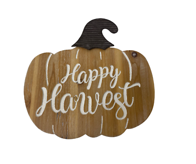 Happy Harvest Pumpkin Sign