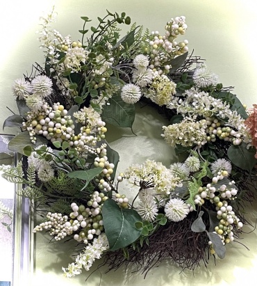 Shades of White Wreath