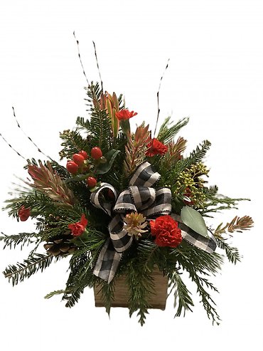 Rustic Winter Basket
