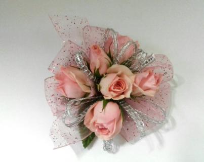 Pink Spray Roses With Gems