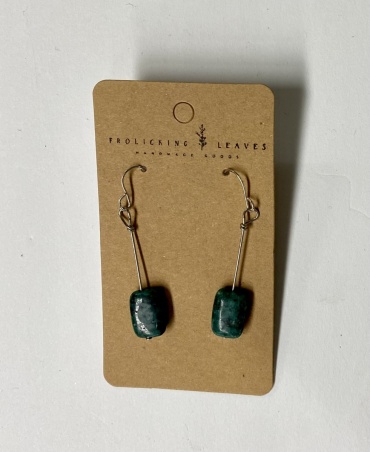 Frolicking Leaves Silver Earrings