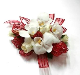 Orchid And Red Ribbon