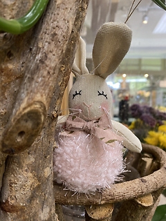 Bunny Plush Easter Ornament
