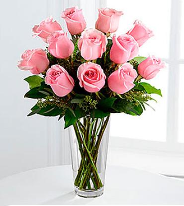 Pink Dozen Roses