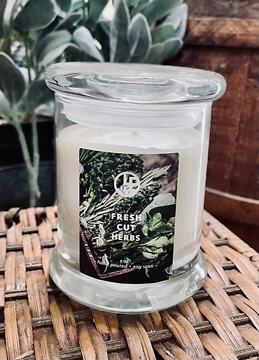Fresh Cut Herbs Scented Candle